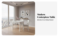 Space-Saving Extendable Pedestal Table Modern design Household Furniture Easy to Clean abrasion Resistant for Apartment Dwellers, Families, homeowners, Small areas, Dining Room, Family Gatherings, Kitchen