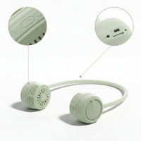 Lightweight Foldable Neck Fan Compact Neck Fan with Flexible Tube 3-Speed 360° Air Circulation for Commuters