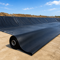 Waterproof Sheet Reservoir Civil Engineering Sheet HDPE High Density Polyethylene Black For Landfill Fish Pond