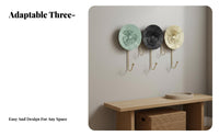 Nordic Design 3-Hook Decorative Rack Light Luxury Design Coat Hanger Multi-Color Wall Decoration Easy Installation for Interior Decorators, Homeowners, Families, Entryway, Hallway, Living Room, Bathroom