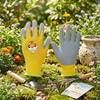 Kids Gardening Gloves with Wildlife Patterns, Rubber Coated Young Child Gardening Gloves, Children's Gardening Gloves For Kids Household Chores