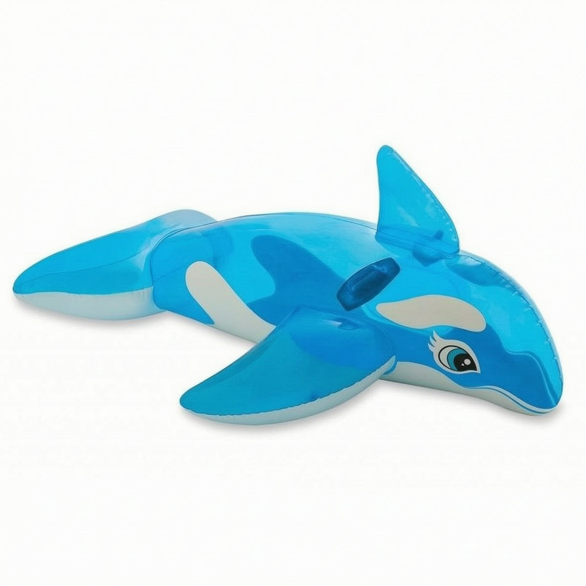 Marine Creature Pool Ride Translucent Inflatable Marine Creature Inflatable Floating Seat with Handles Fun for Children, Beach