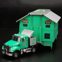 Die-Cast Truck with Detachable House Double-Layer Transformable Truck Toy Metal for Collectors, Kids, Display Case, Desk Decor