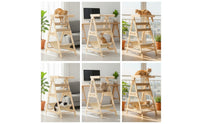 Cat Climbing Frame Sturdy Cat Activity Center with Hammock Compact Furniture for Indoor