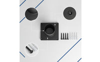 Outdoor Post-Mounted Fixture Base Adapter Rust-Resistant Pier Mounting Base with Mounting Hardware Bolt-down