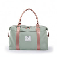 Multi-Compartment Duffel Bag with Wet Pocket Carry on Travel Duffel with Shoulder Strap Soft-Sided Overnight Bag Water-Resistant for Travelers, Expectant Mothers, Weekend Trips, Hospital Stay