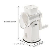 Multi-Functional Hand Crank Mandoline Cutter Time Saving Rotary Vegetable Grater Easy to Clean Kitchen Tool