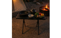 Folding Camping Table Foldable Steel Camping Table Easy to Clean for Barbecue