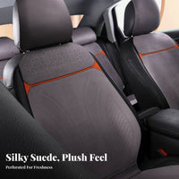 Perforated Car Seat Pad Year-Round Use Automotive Interior Accessory Comfortable Design Breathable for Common Commute