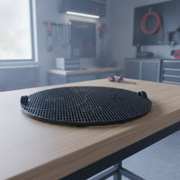 Oil Drain Splash Guard No-Mess Oil Drain Mesh with Handle Tabs Screen Universal Fit Perforated for Mechanics, Auto Repair Shops