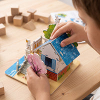 3D Paper Puzzle DIY Miniature House Model Kit Educational Gift Toy