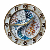 Silent Non-Ticking 12-Inch Round Wall Clock Accurate Quartz Movement Round Decorative Wall Clock Easy to Hang House Decoration Battery Operated for Living Room, Bedroom, Home Office, Kitchen