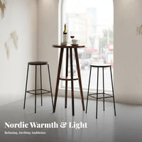 Solid Wood Bar Table Versatile Counter Height Dining Table Versatile for Apartment Dwellers, Homeowners, Balcony, Cafe, Morning Meal Corner
