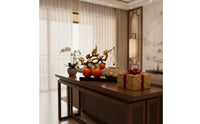 Glossy Persimmon Decor with Base Unique Design Persimmon Ornament Decorative Tabletop Ornament Artificial for Homeowners, Living Room, Entryway, Office Desk