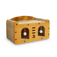 Cat House with Scratching Board Multi-Functional Pet Furniture Sturdy for Cats