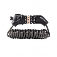 PVC-Coated Long Coiled Bike Lock Rust-Resistant 4-Digit Cable Lock Waterproof Security Gear Lightweight