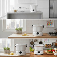 Electric Potato Vegetable Skinners Machine Countertop Electric Vegetable Skinners with Dome Lid Compact Appliance for Kitchen