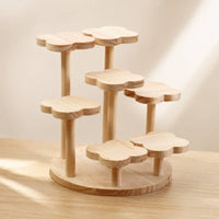 Wooden Display Stand Stable Tabletop Riser Sturdy for Collectors
