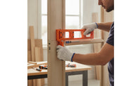 2 Pieces Door Hinge Jig Exact Hinge Slotting Template Accurate for Woodworkers