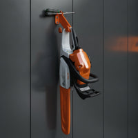 2 Pieces Chainsaw Wall Mount Heavy Duty Chainsaw Wall Hanger Organized Space-Saving for Garage, Shed