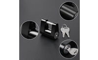 Anti-Theft Trailer Hitch Connector Lock Compact Trailer Hitch Lock Heavy-Duty Key-Operated for RV Campers, Towing, Parking