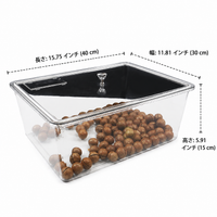 Food Storage Container with Handle, Lid, Clear Tupperware, Made of Food-Grade Polymer, with Sealing Ring