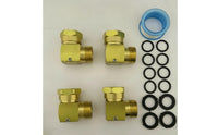 4 Pieces Right Angle Brass Fitting Compact Fittings Long-Lasting for Plumbers