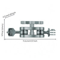 Double-Ball-Joint Mount Compact Articulated Bracket Balanced Hardware