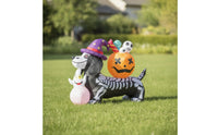 Skeleton Dog Inflatable Halloween Decoration Halloween Yard Decoration Outdoor Festive for Party, Entryway