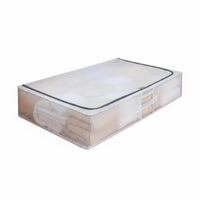 slim-line Design Wheeled Underbed Box Space-Saving Household Storage Transparent Lid Organizing Container Large Capacity for Students, Homeowners, Apartment Dwellers, beneath the bed, Bedroom, Dorm Room, Basement