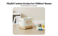 Large Capacity Drawstring Toy container particleprotective Home Organization Cartoon Pattern Household Storage adaptable Use for Families, Parents, College Students, Playroom, Nursery, Bedroom, Living Room