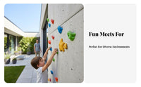 Grip Training Holds Indoor and Outdoor Use Shaped Climbing Grip Stable Mounting Easy Installation for Adults, Beginners, School