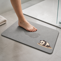New Quick Dry Diatomaceous Earth Bath Mat Absorbent Non-Slip Bathroom Floor Mat