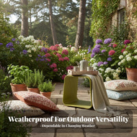 Waterproof 4-Piece Sofa and Armchair Set Weather Resistant Loveseat and Armchair Group Modern Design Outdoor Furnishing Sturdy Construction for Hotel Managers, Property Developers, Garden, pool area, Terrace, returnyard