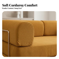 Fold-out Modular Floor Couch Transformable Design Foldable Floor Sofa Space-Saving Household Furniture for Students, Couples, Small Apartments