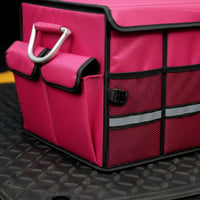 Car Trunk Organizer with Lid Large Capacity Car Trunk Organizer Portable