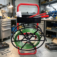 Strapping Dispenser Cart Wheeled Strapping Cart with Tool Tray Packing Strap Dispenser for packer