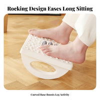 Adjustable Angled Footrest Non-Slip Foot Stool Massaging Surface for Gaming