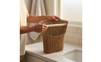 Rattan Toilet Use Paper Holder Slightly Tapered Woven Bathroom Basket Decorative