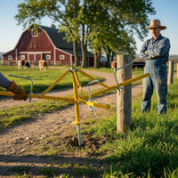 Heavy Duty Steel Collapsible Fence Wire Jenny Rotating Wire Dispenser for Farmers