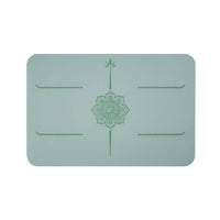 Two-layerLayer Handstand Mat Printed Fitness Mat with Alignment Lines Compact Rectangular for Yogis