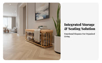 Light Luxury Aesthetic Upholstered Entryway Stool Padded Seat Upholstered Shoe Rack Bench Multi-Functional Storage Furniture Strong Load-Bearing for Homeowners, Apartment Dwellers, Fitting Room, Hallway, Bedroom, Reception Area