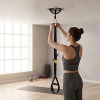 Multi Purpose Fitness Anchor Plate with U-Shaped Loop-Loop Long-Lasting Suspension Fitness Anchor Strong Support Hanging Sling Mount with Expansion Bolts Safe for Athletes