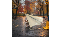 Rainproof Clear Dog Rain Umbrella Easy to Carry Dog Umbrella Leash for Rainy Walks