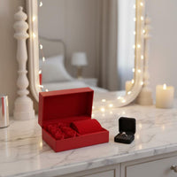 Custom Logo Printing Flip Top Watch Box Luxury Display Storage Item Keepsake for Proposal