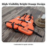 Three-Piece Work Vest CCS Approved Buoyancy Aid Reflective Strips Water Gear for Ship Crews, Fishing, Business Vessels, Recreational Boating