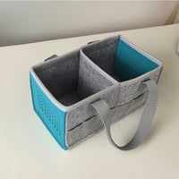 Felt Storage Organizer Lightweight Felt Bag with Handles Storage Bin with Handles Sturdy Space-Saving for Children, Playroom