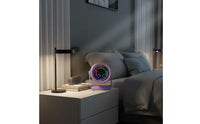 Touch Control Desktop Electric Fan Matte Finish Compact Electric Fan Cylindrical Air Circulator