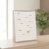 Jewelry Display Tray with Slots Padded for Jewelers, Collectors