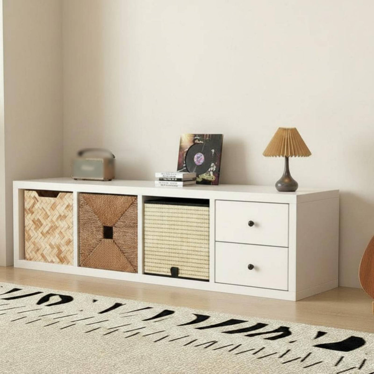 Multi-Functional Cube Storage Organizer Large Capacity Cube Organizer Modular Design Bookcase Sturdy and Stable for Apartment Dwellers, Homeowners, Students, Living Room, Bedroom, Playroom